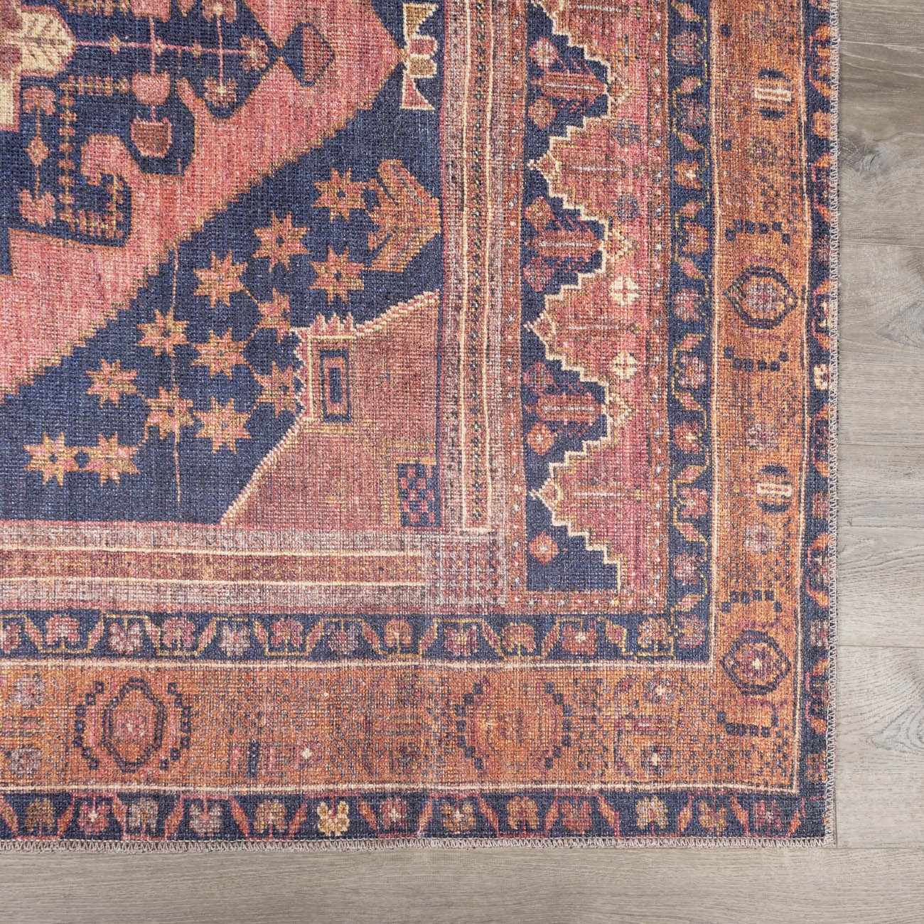Malamote Vintage Flat Pile Washable Rug - Ornate Home