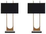 Malana Brass Table Lamp (Set of 2) (Online Special Price) - Ornate Home