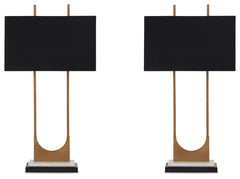Malana Brass Table Lamp (Set of 2) - Ornate Home