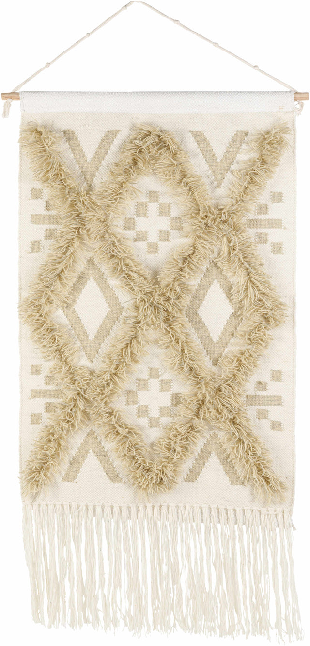 Malay Cream Diamond Fringe Wall Hanging - Clearance - Ornate Home