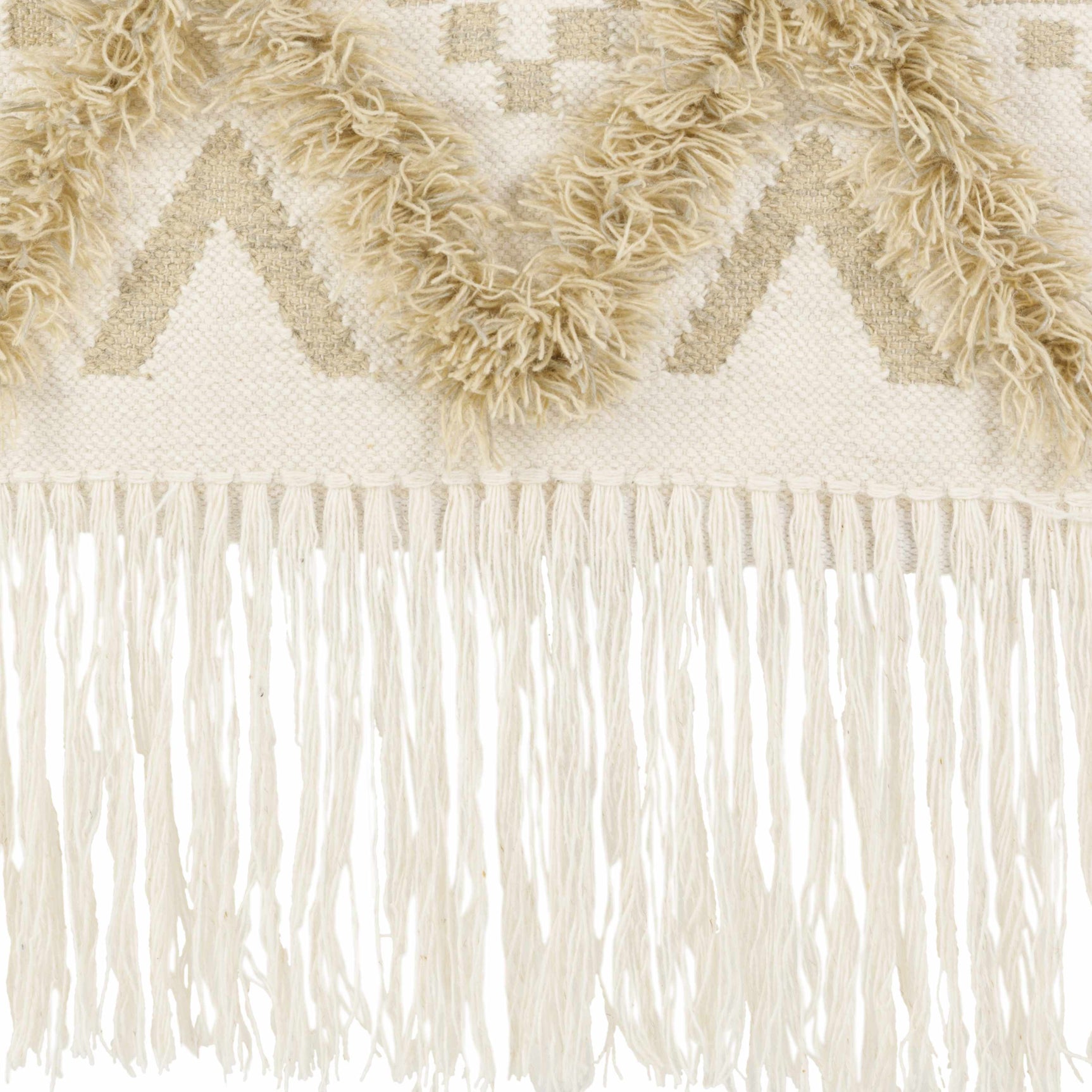 Malay Cream Diamond Fringe Wall Hanging - Ornate Home