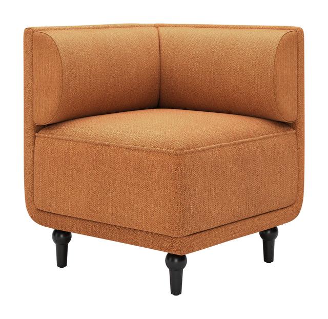 Malben Brown Corner Chair - Ornate Home