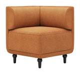 Malben Brown Corner Chair
