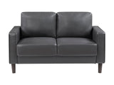 Malcolm Dark Gray Loveseat - Ornate Home