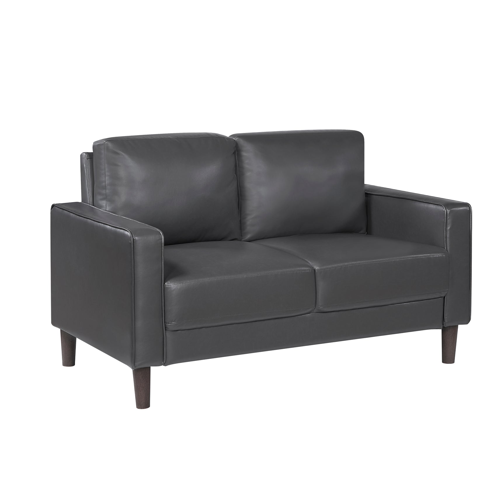 Malcolm Dark Gray Loveseat - Ornate Home