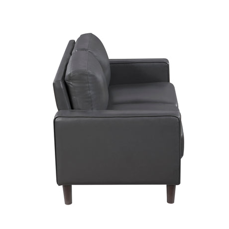 Malcolm Dark Gray Loveseat - Ornate Home