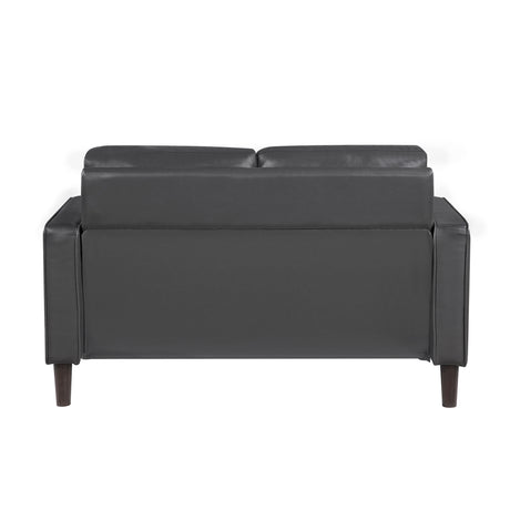 Malcolm Dark Gray Loveseat - Ornate Home