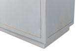 Maldives Blue Four Door Bookcase - Ornate Home