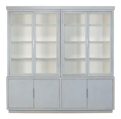 Maldives Blue Four Door Bookcase - Ornate Home