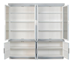 Maldives Blue Four Door Bookcase - Ornate Home