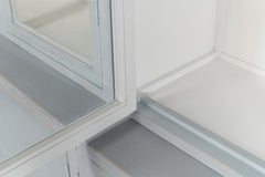 Maldives Blue Four Door Bookcase - Ornate Home