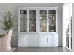 Maldives Blue Four Door Bookcase - Ornate Home
