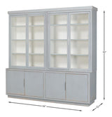 Maldives Blue Four Door Bookcase - Ornate Home