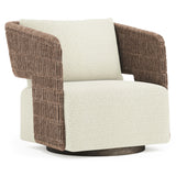Maldives Hazelnut Outdoor Swivel Chair - Ornate Home