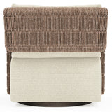 Maldives Hazelnut Outdoor Swivel Chair - Ornate Home