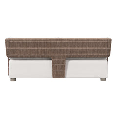 Maldives Hazelnut/White/Cream Outdoor Sofa - Ornate Home