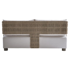 Maldives Weathered Teak/Hazelnut Outdoor Sofa - Ornate Home