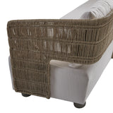 Maldives Weathered Teak/Hazelnut Outdoor Sofa - Ornate Home