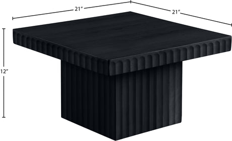 Malibu Black Wood And Oak Veneer Coffee Table - Ornate Home