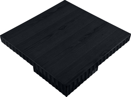 Malibu Black Wood And Oak Veneer Coffee Table - Ornate Home