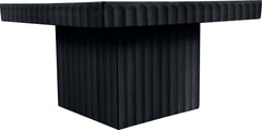 Malibu Black Wood And Oak Veneer Coffee Table - Ornate Home
