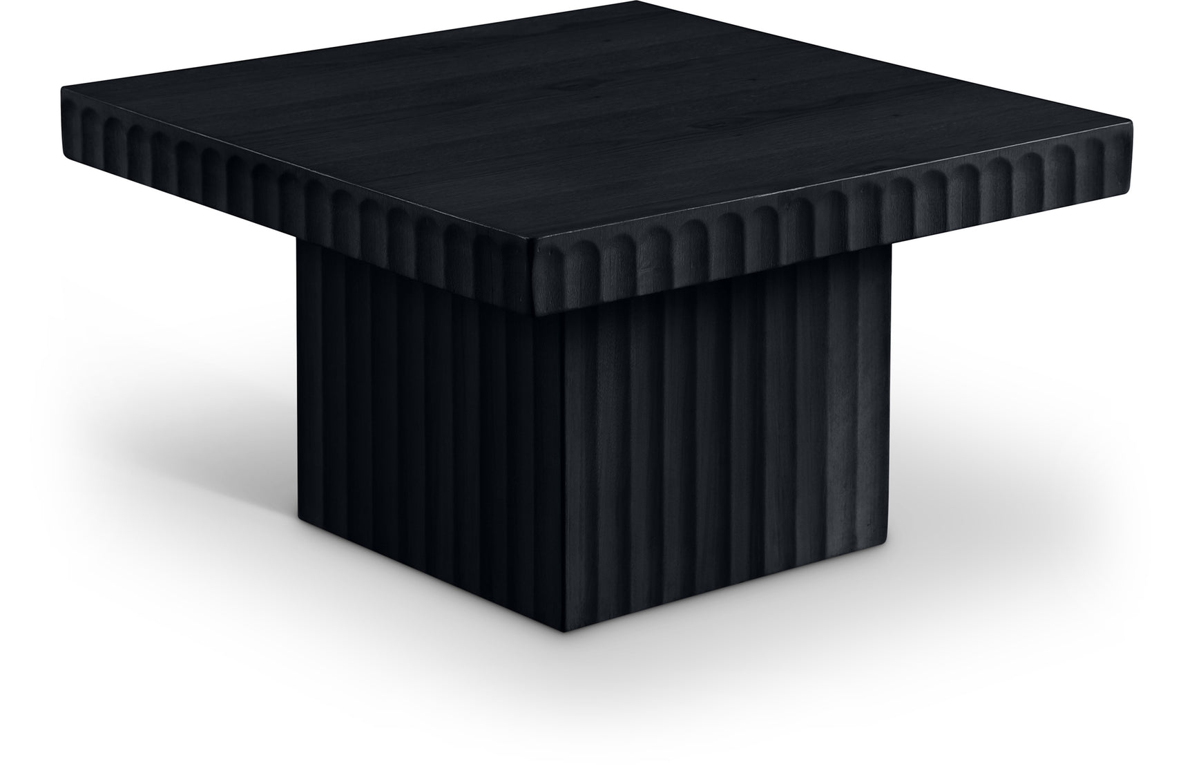 Malibu Black Wood And Oak Veneer Coffee Table - Ornate Home