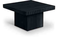 Malibu Black Wood And Oak Veneer Coffee Table - Ornate Home