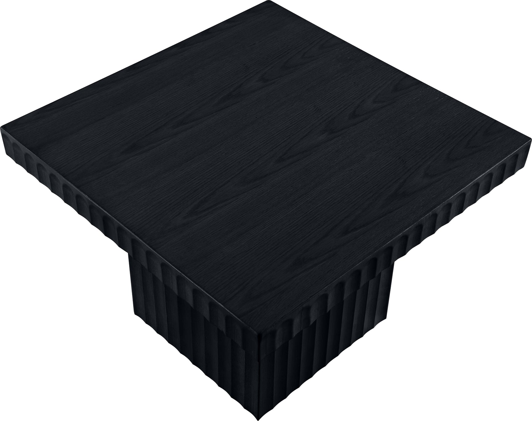 Malibu Black Wood And Oak Veneer Coffee Table - Ornate Home