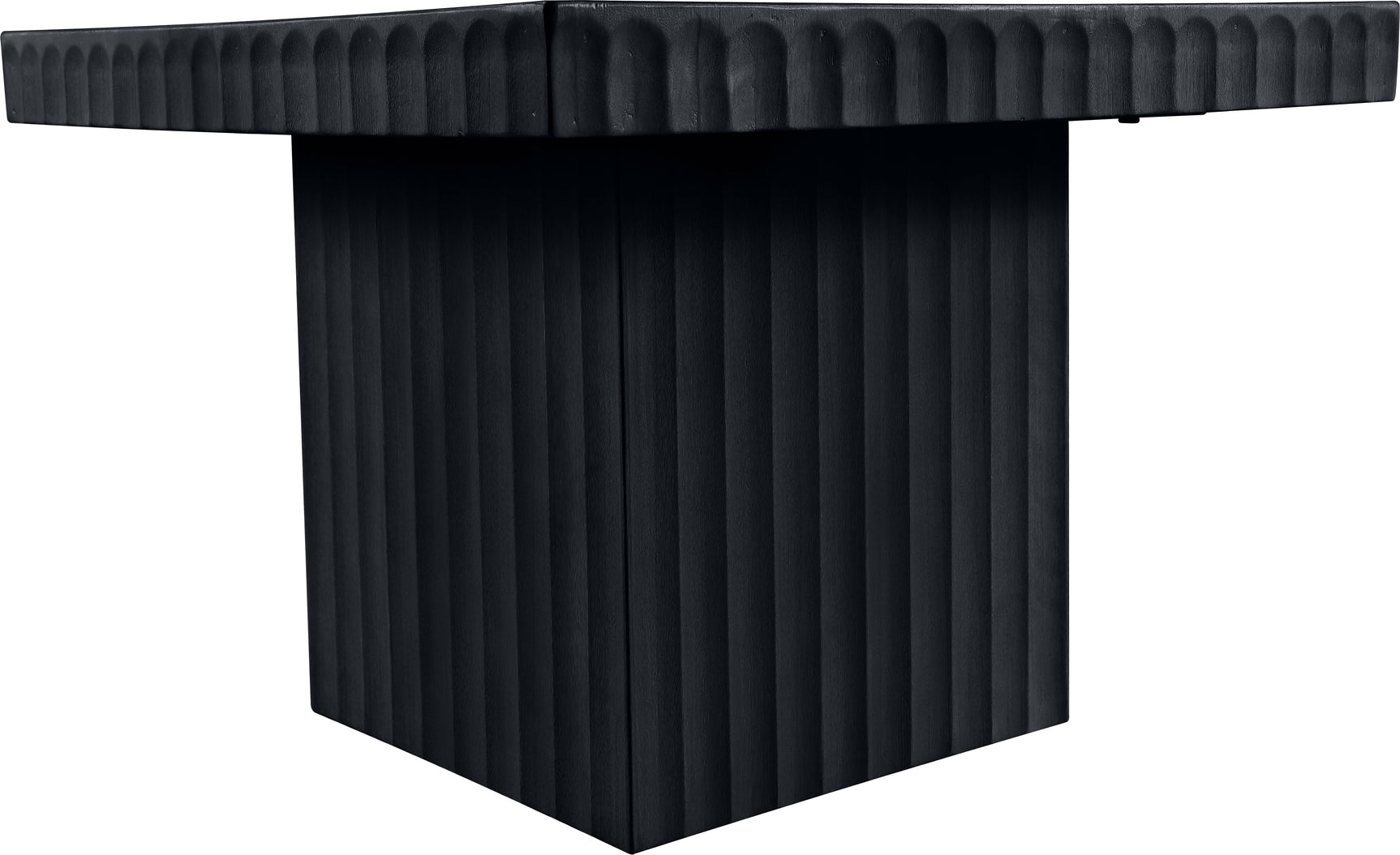 Malibu Black Wood And Oak Veneer Coffee Table - Ornate Home