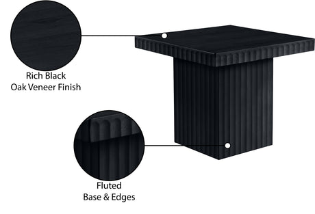 Malibu Black Wood And Oak Veneer Coffee Table - Ornate Home