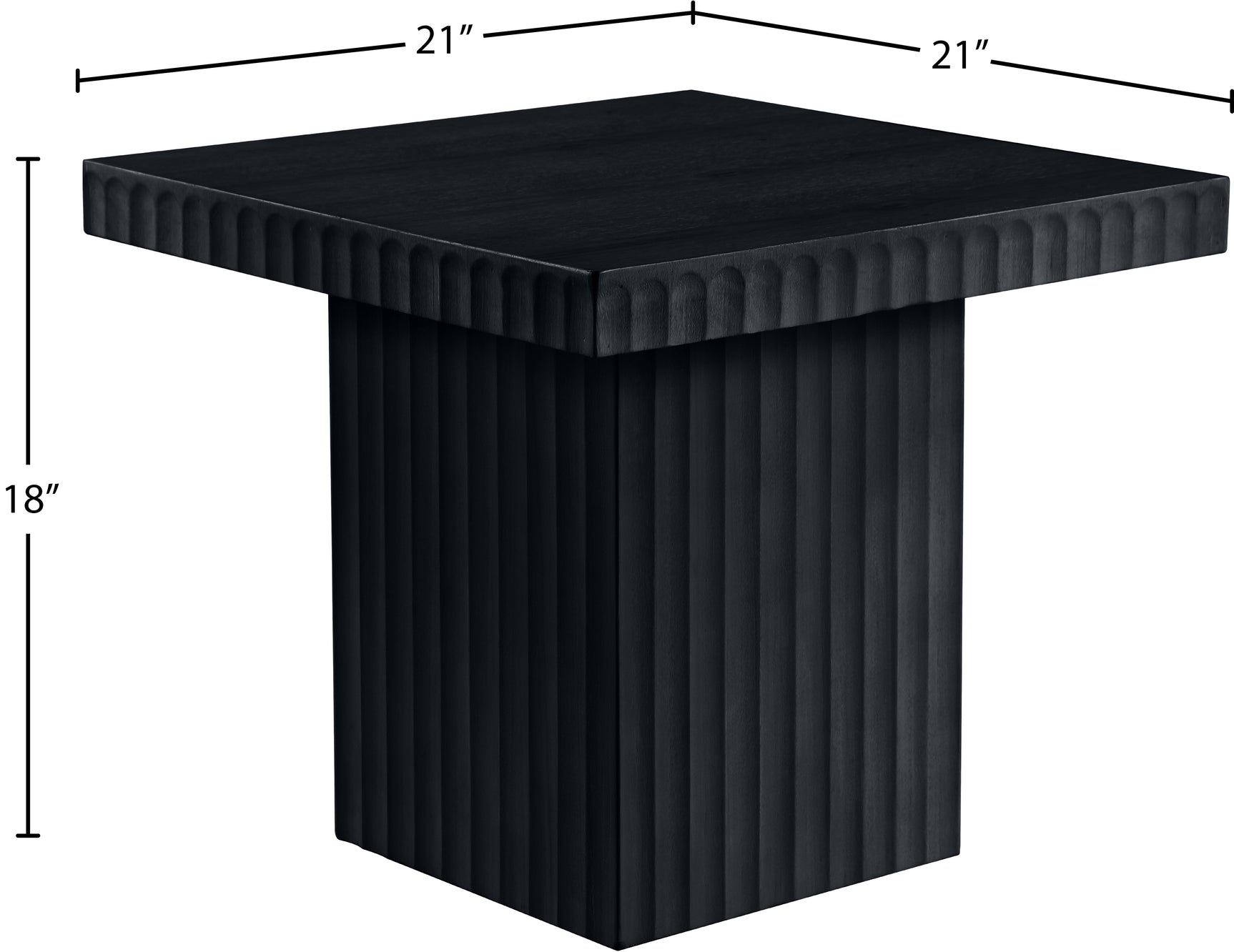 Malibu Black Wood And Oak Veneer Coffee Table - Ornate Home