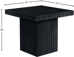 Malibu Black Wood And Oak Veneer Coffee Table - Ornate Home