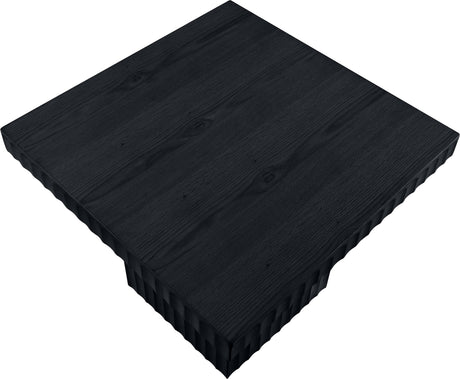 Malibu Black Wood And Oak Veneer Coffee Table - Ornate Home