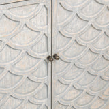 Malibu Blue Washed 8-Door Cabinet