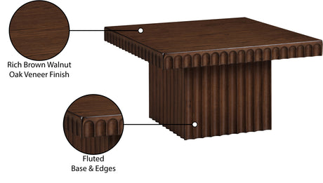 Malibu Brown Wood And Oak Veneer Coffee Table - Ornate Home
