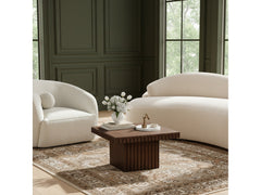 Malibu Brown Wood And Oak Veneer Coffee Table - Ornate Home