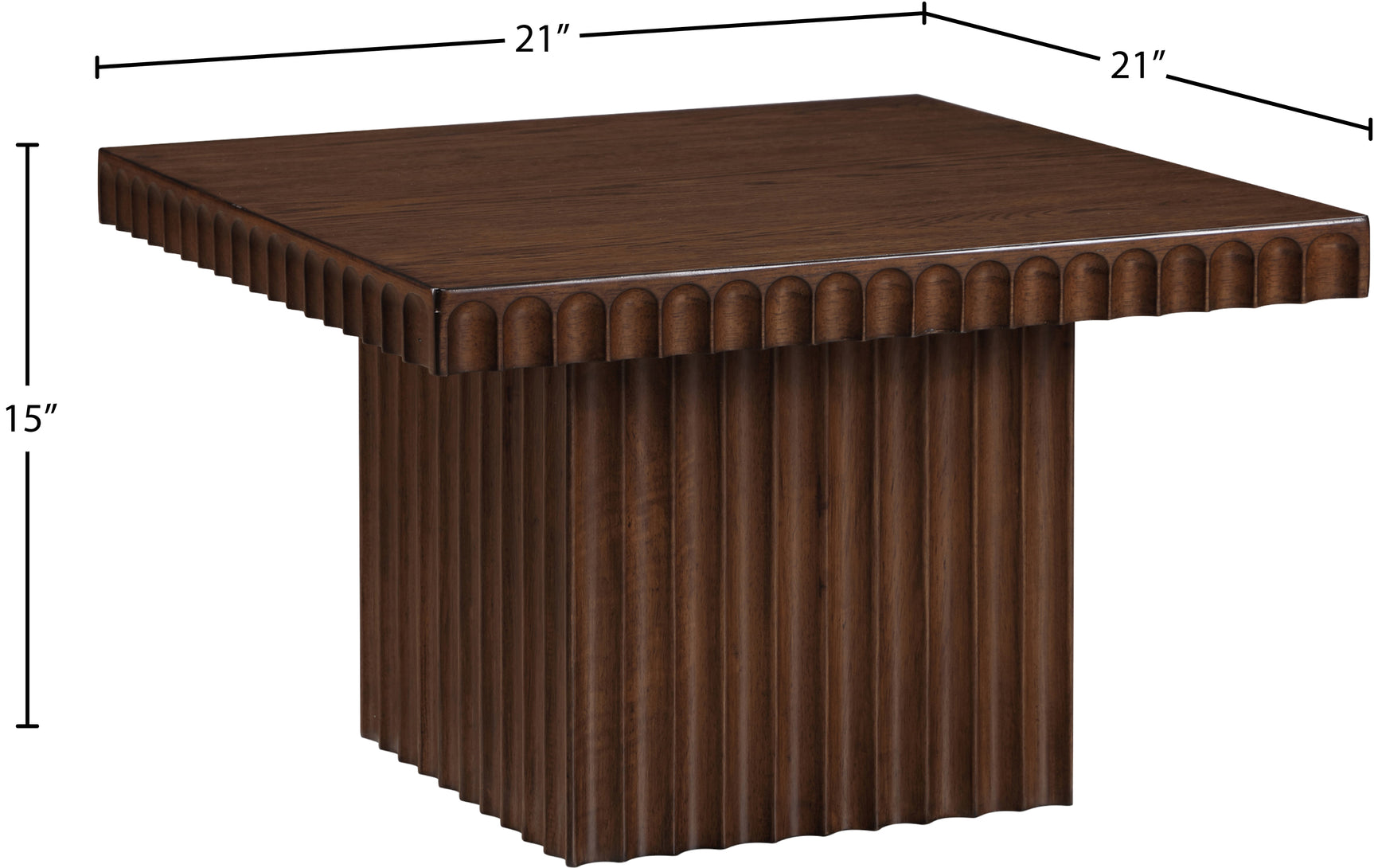 Malibu Brown Wood And Oak Veneer Coffee Table - Ornate Home