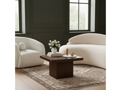 Malibu Brown Wood And Oak Veneer Coffee Table - Ornate Home