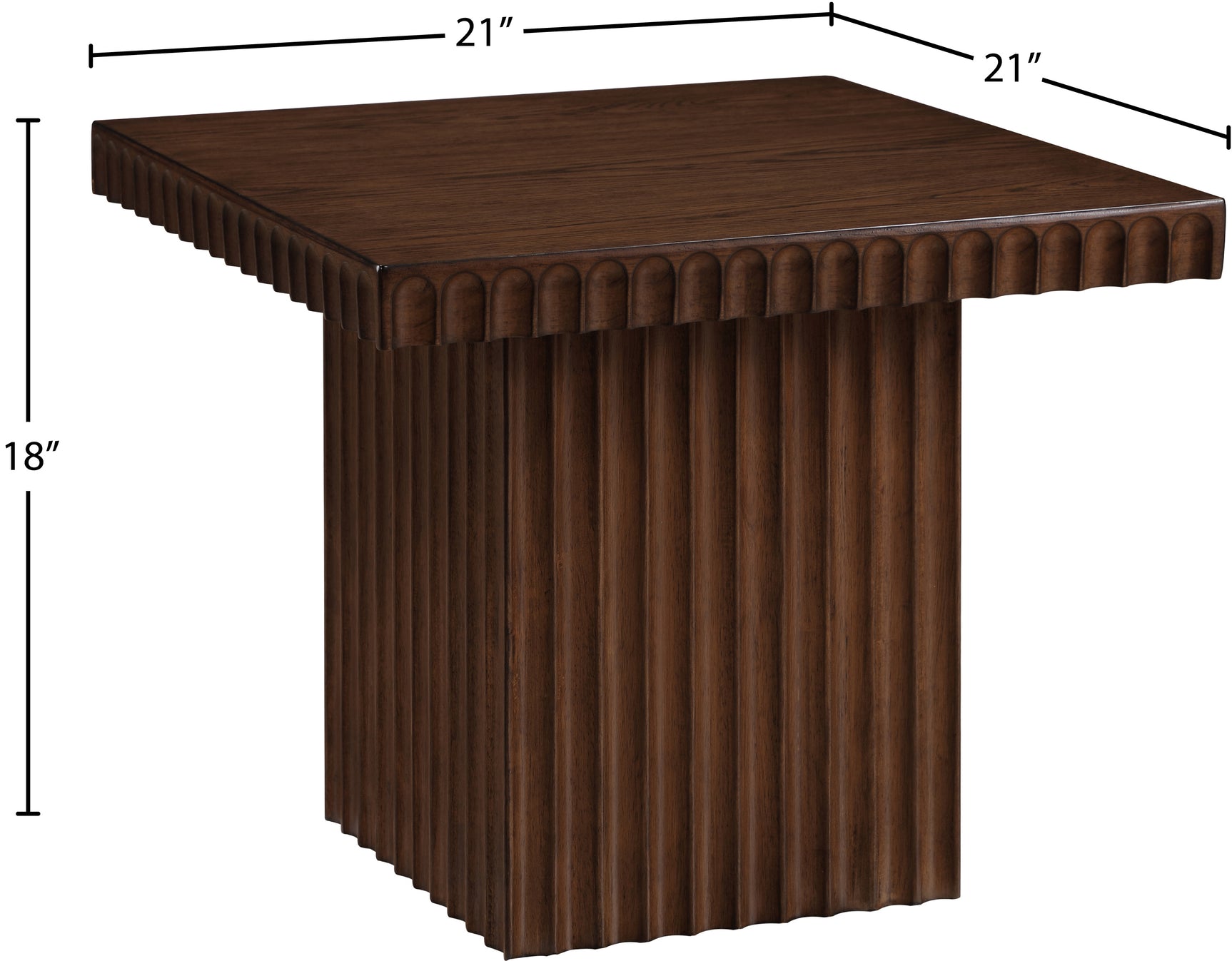 Malibu Brown Wood And Oak Veneer Coffee Table - Ornate Home