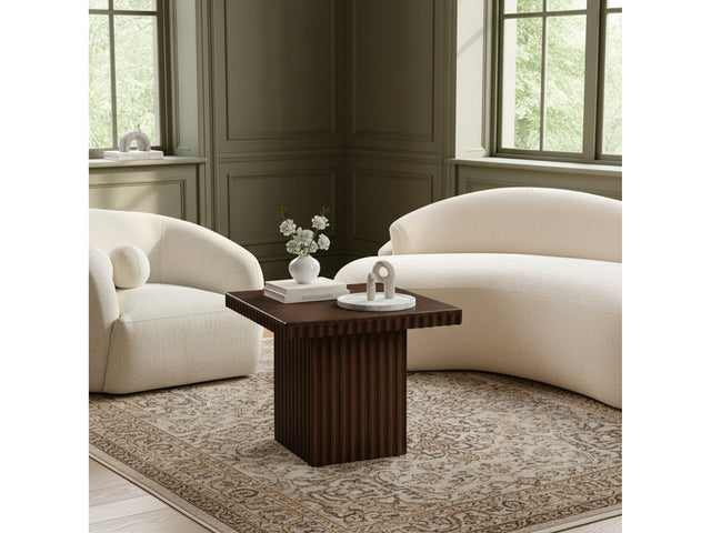 Malibu Brown Wood And Oak Veneer Coffee Table - Ornate Home