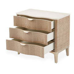 Malibu Crest Blush 3-Drawer Nightstand - Ornate Home