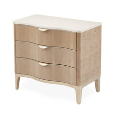 Malibu Crest Blush 3-Drawer Nightstand - Ornate Home