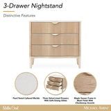 Malibu Crest Blush 3-Drawer Nightstand - Ornate Home