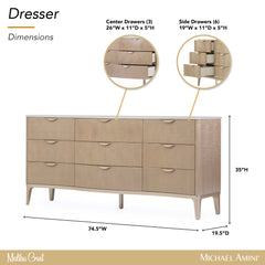 Malibu Crest Blush Dresser - Ornate Home