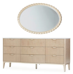 Malibu Crest Blush Dresser with Mirror - Ornate Home