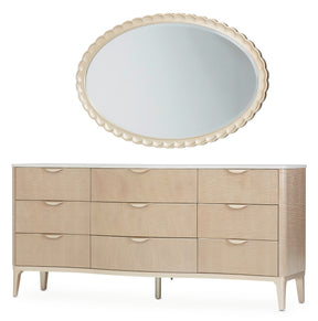 Malibu Crest Blush Dresser with Mirror - Ornate Home