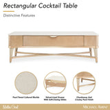Malibu Crest Blush Rectangular Cocktail Table - Ornate Home