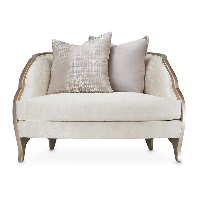 Malibu Crest Chardonnay/Cloud White Chair and Half - Ornate Home