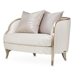 Malibu Crest Chardonnay/Cloud White Chair and Half - Ornate Home