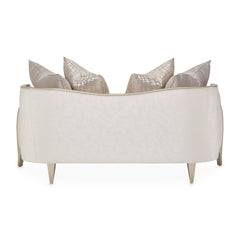 Malibu Crest Chardonnay/Cloud White Loveseat - Ornate Home